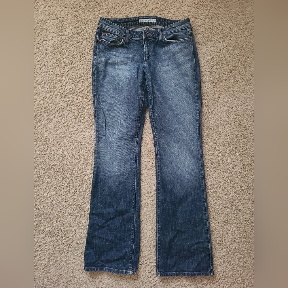 Joe's Jeans Medium Blue Flared Stretch Denim